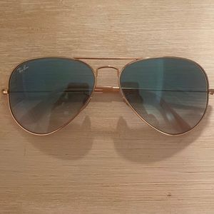 Light Blue Gradient Ray Ban Aviators